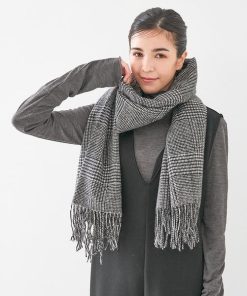 collex ウールチェックマフラー