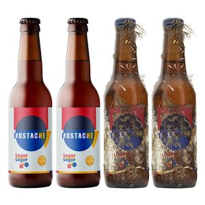 Cerveza Lager Submarina VS Terrestre 4 Botellas de 33 cl.