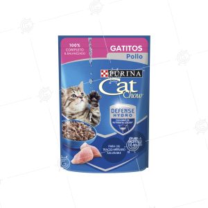 ALIM. HUMEDO P/GATO CAT CHOW POLLO GATITOS X 85GR (15)