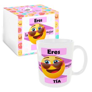 011 Taza / Con Caja Decorada [Eres la Mejor Tía]